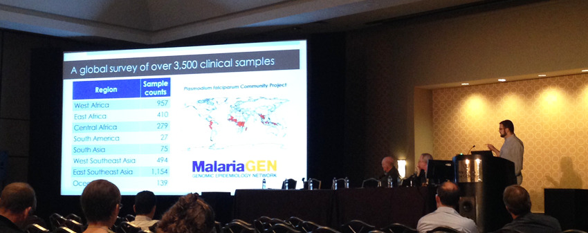 Roberto Amato presents P. falciparum Community Project findings at ASTMH 2014